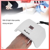 Bequeen Có hàng sẵn Đèn móng tay thông minh 120W Cài đặt 3 thời gian Nguồn sáng đôi Máy sơn Gel Ba Lan ánh