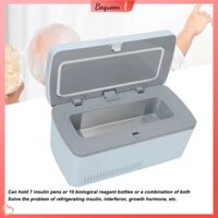 Bequeen Có hàng sẵn Hộp đựng máy làm mát insulin di động du lịch Tủ lạnh nhỏ có thể điều chỉnh nhiệt độ cho bệnh nhân