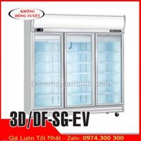 Berjaya 3D/DF-SG-EV | Tủ đông đứng 3 cửa kính 1500 Lít