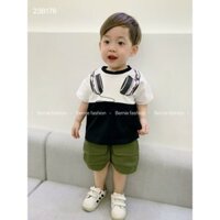 Berne Bộ bé trai phối thân tai nghe cho bé trai 9-23kg