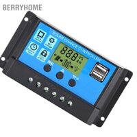 BerryHome 30A Lượng Mặt Trời Bộ Điều Khiển Màn Hình LCD Tự Động Kết Hợp Lâu Dài Xả PWM Hòa Năng