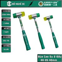 Berrylion Bộ Búa Cao Su 2 Đầu Xanh Vàng 30mm 35mm 40mm 051601040 051601035 051601030 đầu búa nhựa cao cấp dùng để gõ đập