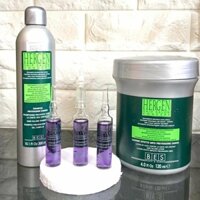 (BES_CHÍNH HÃNG)Combo dầu gội huyết thanh chống rụng kích thích mọc tóc Bes Hergen Hair Loss 12mlx10 ống