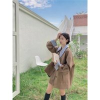 【Bess's house】suit nữ+váy ngắn nữ，set váy nữ，áo khoác nữ mùa đông，áo công sở，đồ nữ，set đồ nữ sang chảnh，Bộ Áo Khoác Dáng Ngắn + Chân Váy Phong Cách Alt Cao Cấp Thời Trang Xuân Thu Kiểu Dáng Mới Dành Cho Nữ，set thu đông nữ,đồ thu đông nữ