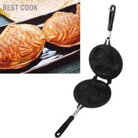 Best cook Cá Máy Làm Bánh Waffle Chảo 3 Dễ Thương Nhôm Đồng Nhất Nóng 2 Mặt Taiyaki Cho Gia Đình Quán Ăn Nhẹ