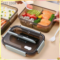 Best cook Hộp cơm Bento 2 ngăn dung tích lớn 1100ml dành cho học sinh  viên văn phòng tại nhà trường