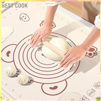 Best cook Thảm làm bánh ngọt chống trượt Tấm cán bột silicon dày không mùi có cân để nướng pizza