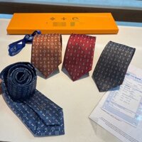 Best LV Thương hiệu hợp thời trang Châu Âu và Mỹ Silk Tie Anh Đám cưới và Công việc Kinh doanh chính hãng không có hộp