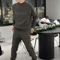 [BEST QUALITY] Set đồ nỉ Ét Sen Sồ Hoodie SS23 Jet Black chất liệu nỉ bông cao cấp, Bộ đồ nỉ F,O .G in nhung