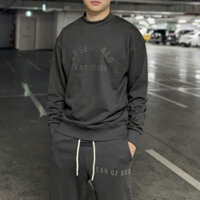 [BEST QUALITY] Set đồ nỉ FE.AR OF G.OD ES.SEN.TIALS SS24 Jet Black chất liệu nỉ bông cao cấp, Bộ đồ nỉ FO.G in nhung