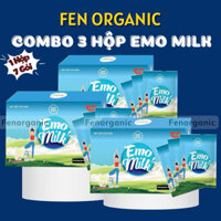 (BEST SELLER) Combo 3 Hộp Bột Sữa Bò Giảm Cân Emo Milk - Sữa Tách Béo Giảm Cân Hiệu Quả - FEN ORGANIC