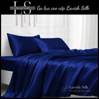 (Best Seller]Bộ Chăn Ga Gối Lụa Lavish Silk Cao Cấp Mát Lạnh nệm cao 10cm Hàng Loại 1-Chart chọn màu