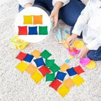 【Best-Selling】 10 Pcs Sand Throw Bean Bag Bags Toys Kids Sandbags Throwing Portable Calcium Carbonate Carnival Supply Child Games