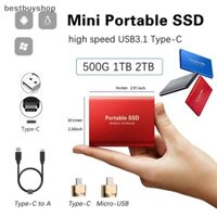 Best Shop 4TB / 2TB / 1TBGB Đĩa cứng di động Loại C USB3.1 SSD di động Ổ cứng thể rắn Mới