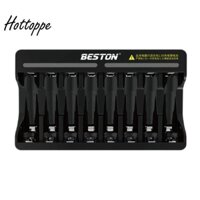 Beston 8 Slot Fast Smart Intelligent Lithium Battery Charger for 1.5V AA AAA Rechargeable Battery Quick Charger