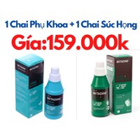 Betadine Phụ Khoa Vaginal Duche-Mundipharma (COMBO 1 PHỤ KHOA + 1 SÚC HỌNG)