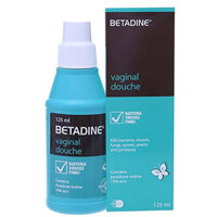 Betadine Vaginal Douche 125ml điều trị nhiễm trùng âm đạo do các vi sinh vật nhạy cảm
