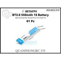 BETAFPV 550mAh 1S 40C 3.8V LiHV Battery BT2.0 Plug (1 Pc)