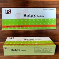 Betex Vitamin 3B hộp 50 viên nén Thái Lan Hỗ trợ tăng cường sức đề kháng, giảm mệt mỏi, giảm đau dây thần kinh.
