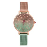 Betsey Johnson (GBG) Women's Japanese Quartz Stainless Steel Strap, Multicolor, 14 Casual Watch (Model: 312799RGD220)