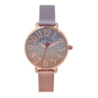 Betsey Johnson Women's Japanese Quartz Stainless Steel Strap, Multicolor, 14 Casual Watch (Model: 312799LAV533)