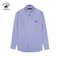 Beverly Hills Polo Club-Áo sơ mi dài tay Nam Slim Fit Xanh vừa Trơn-CMSLW23TL008