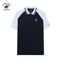 Beverly Hills Polo Club-Áo polo Ngắn tay Nam Slim Fit Navy Pha phối-PMSSW23TL0022