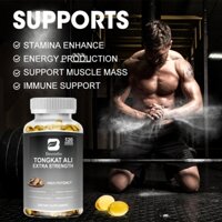BEWORTHS 9 trong 1 Tongkat Ali Root Capsules Chiết xuất 200: 1 để sản xuất năng lượng Tăng cường sức chịu đựng