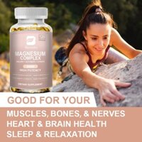 BEWORTHS Triple Magnesium Complex Capsules 300mg Magie Glycinate, Malate, & Citrate cho cơ bắp, giấc ngủ, sự bình tĩnh
