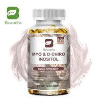 BEWORTHS Viên nang Myo & D-Chiro Inositol Tỷ lệ lý tưởng 40:1 Myo Inositol 600mg D Chiro 15mg Vitamin B8