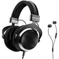 beyerdynamic 717258 DT 880 Premium Special Edition Chrome Version 250 ohm Bundle 717800 Soul BYRD Headphones Wired in-Ear Headset with iOS Android ...
