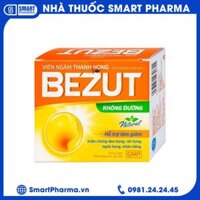 Bezut không đường hỗ trợ giảm đau họng, rát họng (20 viên)