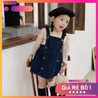 BG250 - SET ÁO BE YẾM BÒ XANH CHO BÉ GÁI