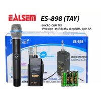 [BH 06 THÁNG]Micro karaoke không dây cầm tay EALSEM ES-898 sử dụng sóng UHF - micro không dây - ealsem es898