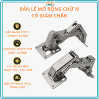 [BH 1 ĐỔI 1] Bản lề chữ M cánh tủ bếp mở rộng có giảm chấn (1 Cái)