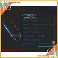 [BH 1 ĐỔI 1] Miếng dán kính cường lực camera iPhone X chính hãng Baseus