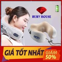 [BH 1 đổi 1]Gối massage cổ chữ U, gối massage cổ vai gáy cực hiệu quả-Ruby House