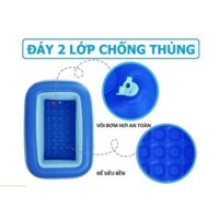 [BH 1 NĂM] Bể Bơi Phao Trong Nhà 3 Tầng Cho Trẻ Em, TẶNG KÈM BƠM ĐỆN Hồ Bơi Tắm Cho Bé Dày Dặn, Bền Đẹp, đáy chống trượt