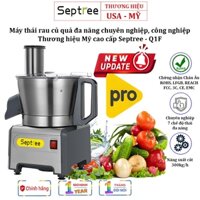 [BH 1 NĂM] Máy Thái Rau Củ Quả Thương Hiệu Septree Q1F Cắt Thái Sợi, Lát, Hạt Lựu Đa Năng 300W