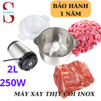 [BH 1 NĂM] Máy xay thịt đa năng - máy xay thịt, cá giò chả - máy xay thịt inox cối 2L