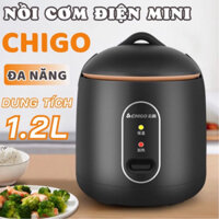 [BH 1 NĂM] Nồi Cơm Điện Mini Chống Dính CHIGO C889, Nấu Hầm Súp Cháo Đa Năng, Dung Tích 1,2L