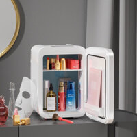(BH 1 năm) Tủ lạnh mini 2 chế độ nóng lạnh 4 lít cho gia đình và trên ô tô - Đựng mỹ phẩm, thực phẩm