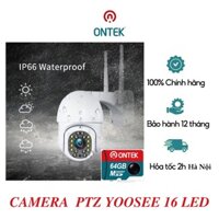 [BH 12 THÁNG] Camera ngoài trời PTZ Yoosee 16 LED, chống nước, xoay 360 độ, hỗ trợ xem đêm có màu Full HD siêu nét