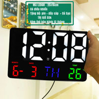 BH 12 tháng - Đồng hồ LED Treo tường nhiều kích thước - Kèm nhiệt độ, ngày, tháng