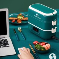 (BH 12 Tháng) Hộp cơm cắm điện văn phòng 2 tầng 4 bát sứ có chức năng giữ nhiệt, hâm đóng và tự nấu chín thức ăn