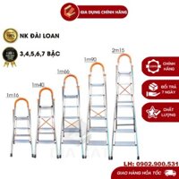 [BH 12 Tháng] Thang Ghế Nhôm Nhập Khẩu Đài Loan [100%] ,Thang Nhôm Ghế Tay Vịn 3,4,5,6,7 Bậc - Hàng Chính Hãng