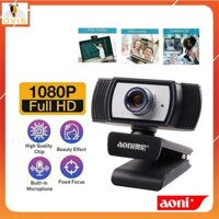 [BH 12 THÁNG] Webcam Livestream ,Họp Trực Tuyến, Học Online Aoni C33 Lấy Nét Chủ Động, Góc Quay 80 Độ