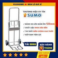 [BH 12 THÁNG] Xe đẩy hàng gấp gọn 2 bánh SUMO SFT2809 Thái Lan, xe kéo hàng gấp gọn nhẹ mini siêu thị đa năng giá rẻ