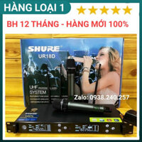 [BH 12 THÁNG]Micro Shure UR18D 4 râu hàng chuẩn loại 1 bắt sóng xa 4 angten