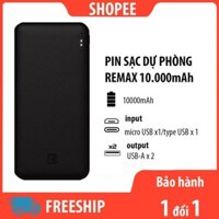 [BH 12T] Pin dự phòng Remax RPP-96 10.000mah 2 cổng vào 2 cổng ra cao cấp